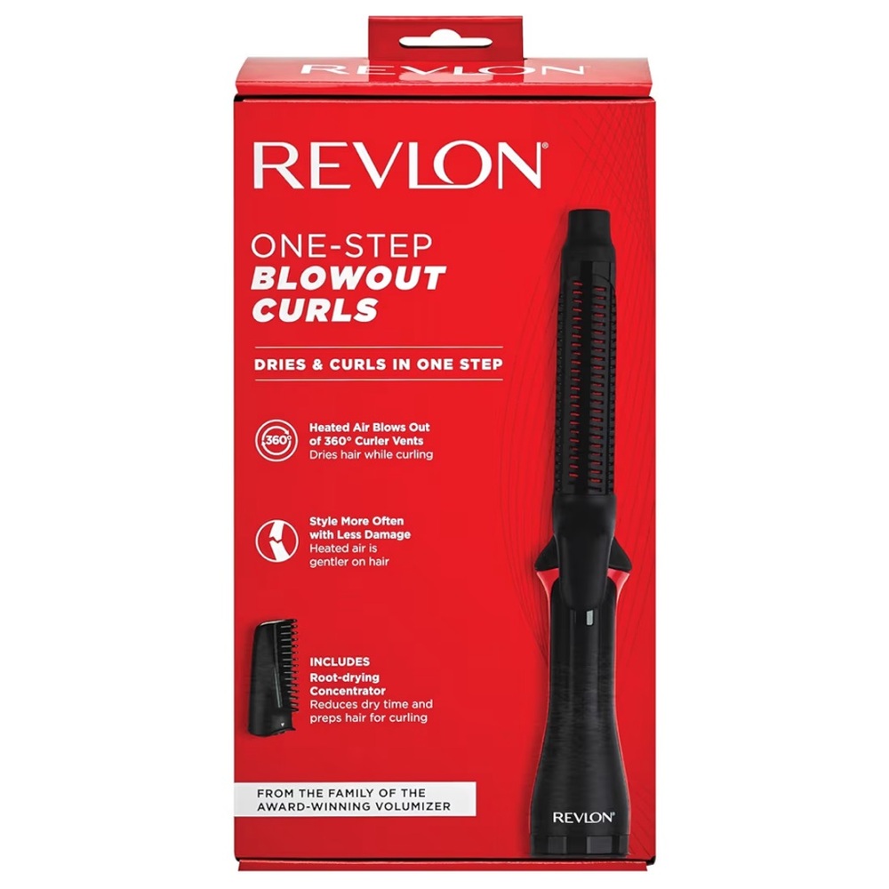 ‘One-Step Blowout Curls’ Dry and Curl Hair-in-One Volumizer Tool-BLACK/RED
